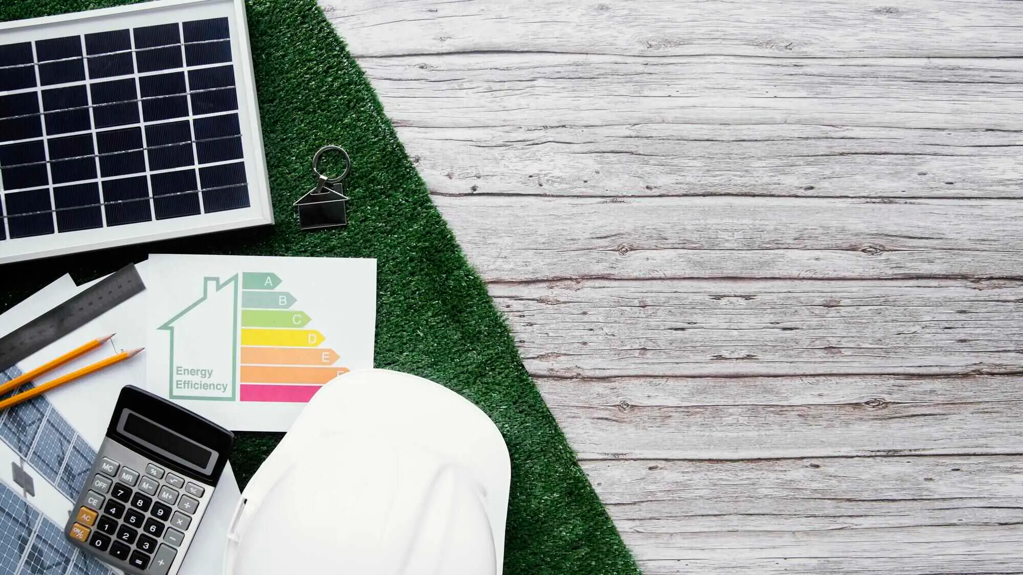 Painéis solares, gestão de energia e eficiência energética